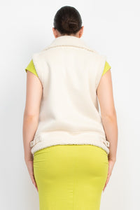 Bozcaada Vest - Pink Canary