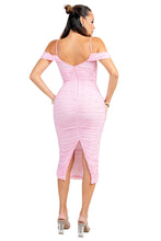 Load image into Gallery viewer, Lux Cold Shoulder Midi