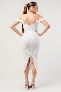 Lux Cold Shoulder Midi