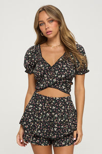 Shane Crop Top - Pink Canary