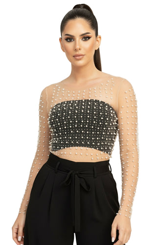 Pearl Sheer Top