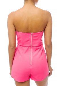 City Romper - Pink Canary