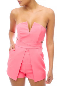 City Romper - Pink Canary