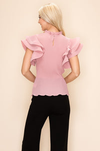 Monroe Top - Pink Canary