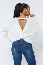 Load image into Gallery viewer, White Pearl Sweater - Pink Canary