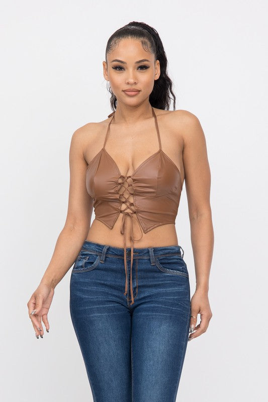Mona Crop Top - Pink Canary