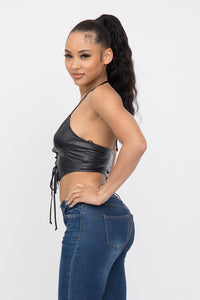 Mona Crop Top - Pink Canary