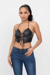 Mona Crop Top - Pink Canary