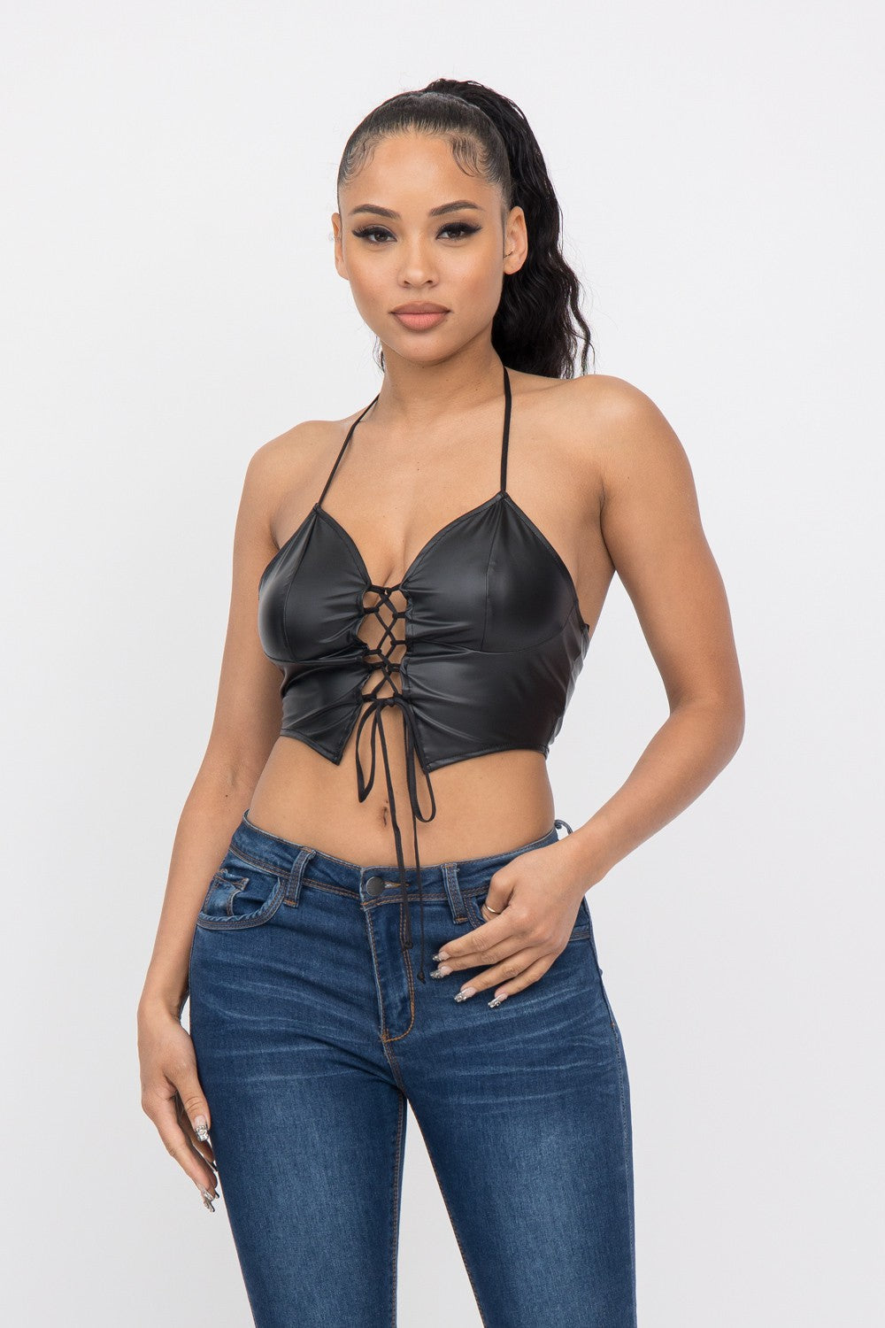 Mona Crop Top - Pink Canary