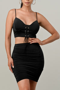 Savannah Crop Top - Pink Canary