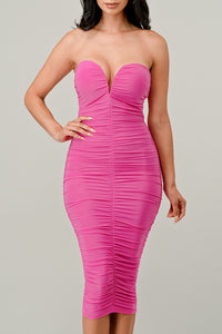 Monroe Midi - Pink Canary
