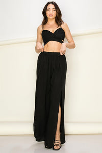 Trixie Crop Top - Pink Canary