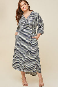 Geo Maxi Dress - Pink Canary