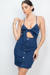 Derby Denim Mini - Pink Canary
