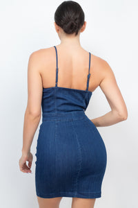 Derby Denim Mini - Pink Canary