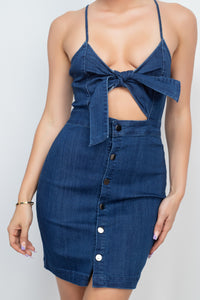 Derby Denim Mini - Pink Canary