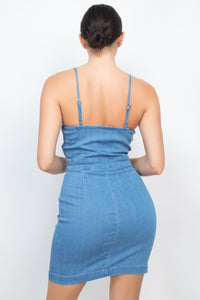 Derby Denim Mini - Pink Canary