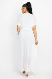 Pure Sheer Kimono - Pink Canary