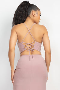 Barranquilla Crop Top - Pink Canary