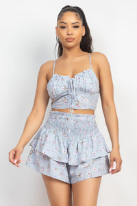 Mia Crop Top - Pink Canary