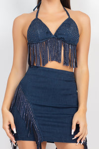 Dita Crop Top - Pink Canary