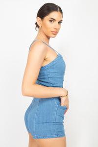 Sophie Romper - Pink Canary