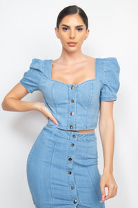 Lucia Crop Top - Pink Canary