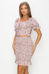 Lauren Skirt - Pink Canary