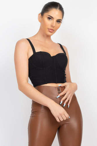 Lola Crop Top - Pink Canary