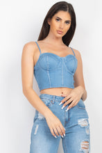 Load image into Gallery viewer, Ashton Denim Top - Pink Canary