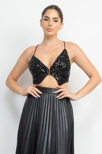 Demi Crop Top - Pink Canary