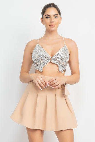 Demi Crop Top - Pink Canary
