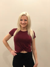 Load image into Gallery viewer, Front Tie Tee - Pink Canary