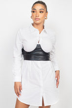 Load image into Gallery viewer, Kendra Shirt Dress - Pink Canary