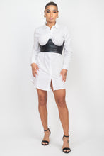 Load image into Gallery viewer, Kendra Shirt Dress - Pink Canary