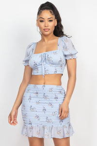 Katrina Crop Top - Pink Canary