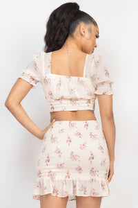 Katrina Crop Top - Pink Canary
