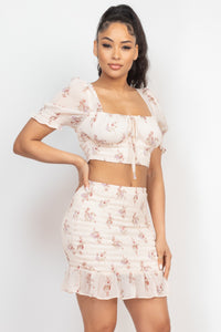 Katrina Crop Top - Pink Canary