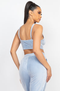 Bonbon Crop Top - Pink Canary