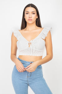 Fernanda Crop Top - Pink Canary