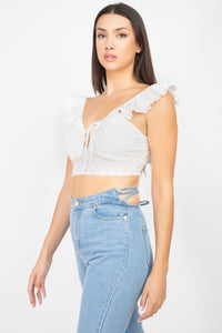 Fernanda Crop Top - Pink Canary