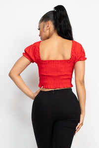 TYRA CROP TOP - Pink Canary