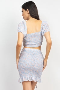 Nora Crop Top - Pink Canary