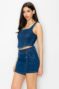 Dubraska Crop Top - Pink Canary