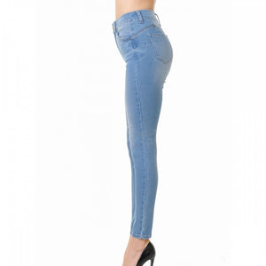 High Waist Skinny - Pink Canary